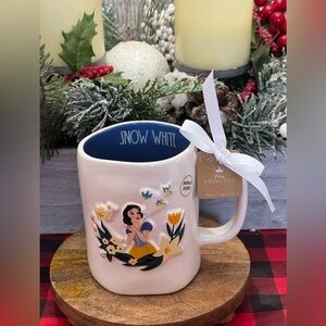 🍎 Brand NEW w/Tags Rae Dunn Disney JUST ONE BITE Double Sided Mug w/ Snow White🍎